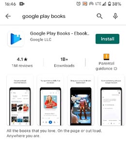 Google Play Books Installation Process