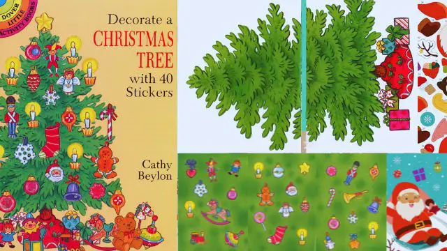 Decorate a Christmas Tree with 40 Stickers (Dover Little Activity Books Christmas) by Cathy Beylon