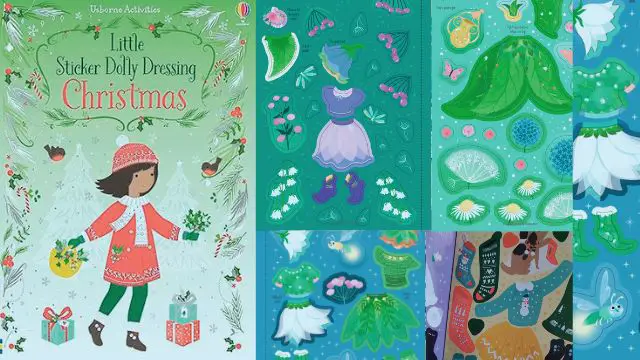 Little Sticker Dolly Dressing Christmas Paperback by Fiona Watt