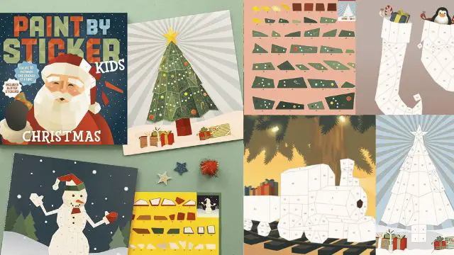 Paint by Sticker Kids Christmas Create 10 Pictures One Sticker at a Time! Includes Glitter Stickers by Workman Publishing